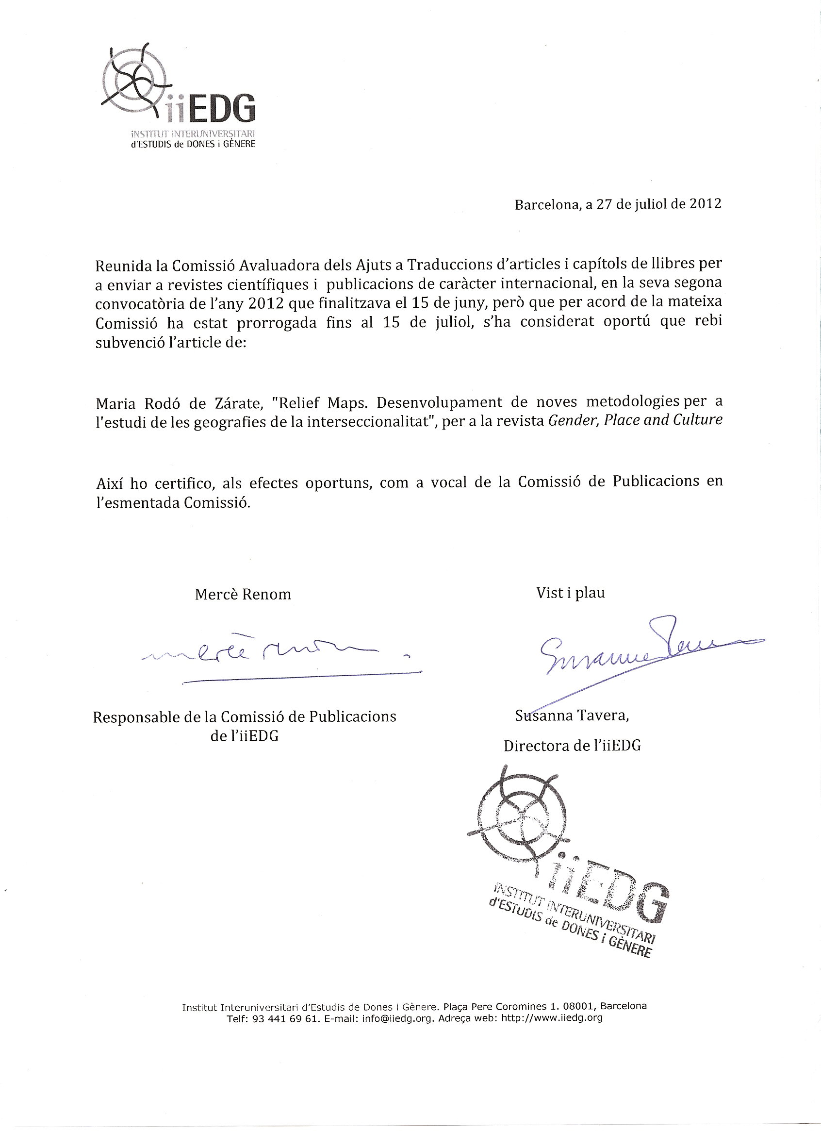 Premi Traducció Publicacions